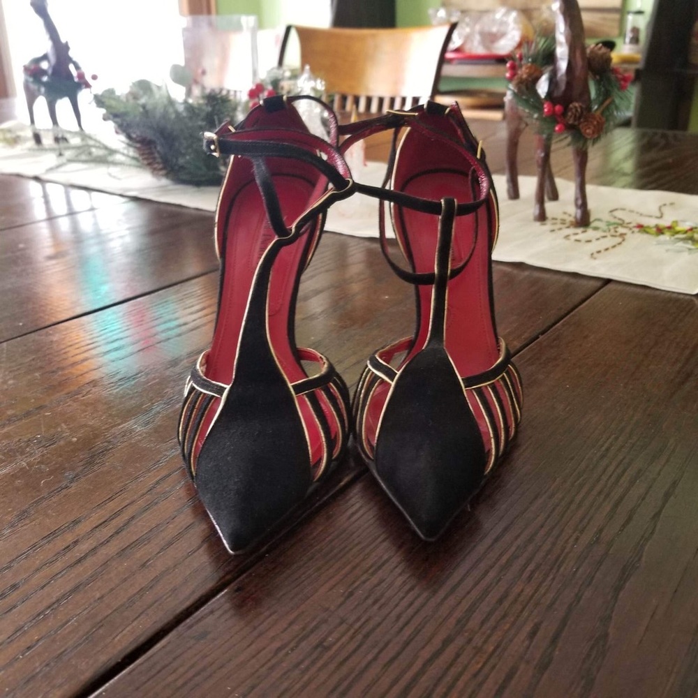 Cesar Paciotti Strap Pump, Heels, Shoes, Size 36 1/2, Italian, 4-inch heel
